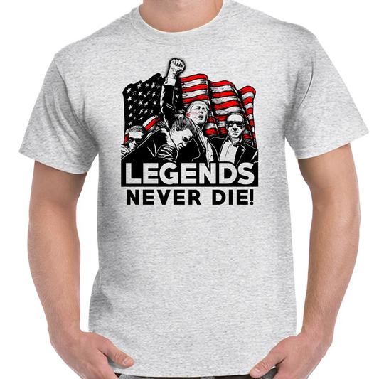 "Legends Never Die!" TRUMP Unisex Tee