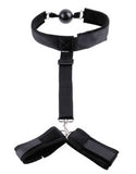 Black-Neck-To-Wrist-Restraints-with-Breathable-Ball-Gag