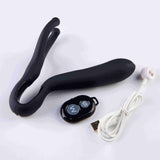 Black-Temperature-controlled-Remote-Scrotum_P-Spot-Stimulator-with-USB-Charge-Cable