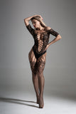 Total Seduction Fishnet and Lace Bodystocking